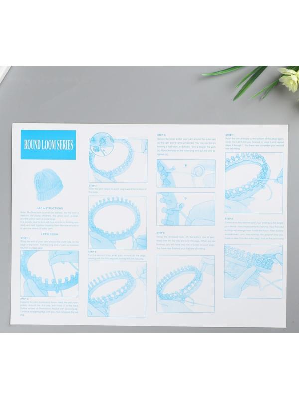 Набор устройств для вязания 4 шт крючок и игла в комплекте d=14 см, 19 см, 24 см, 30 см