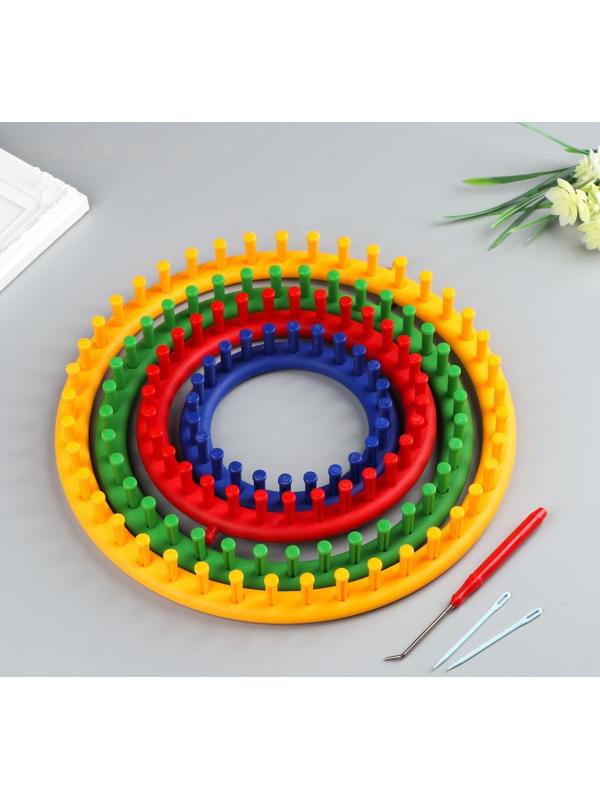 Набор устройств для вязания 4 шт крючок и игла в комплекте d=14 см, 19 см, 24 см, 30 см