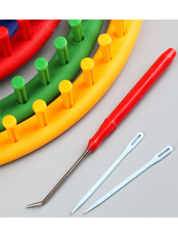 Набор устройств для вязания 4 шт крючок и игла в комплекте d=14 см, 19 см, 24 см, 30 см