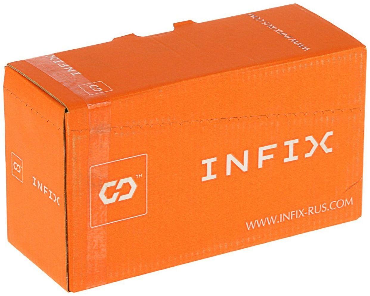 Саморез конструкционный INFIX, 8х160 мм, потай, Torx40, жёлтый цинк