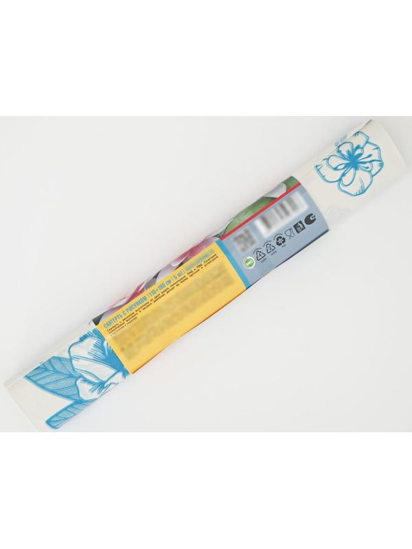 Скатерть без основы одноразовая двухсторонняя «Лилии», 110×180 см, рулон 5 шт, цвет белый