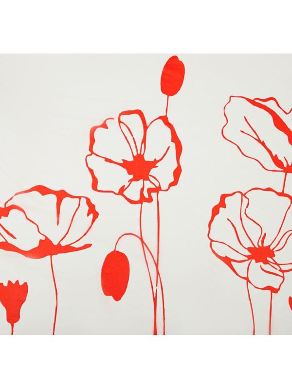 Скатерть без основы одноразовая «Маки», 110×220 см, рисунок микс