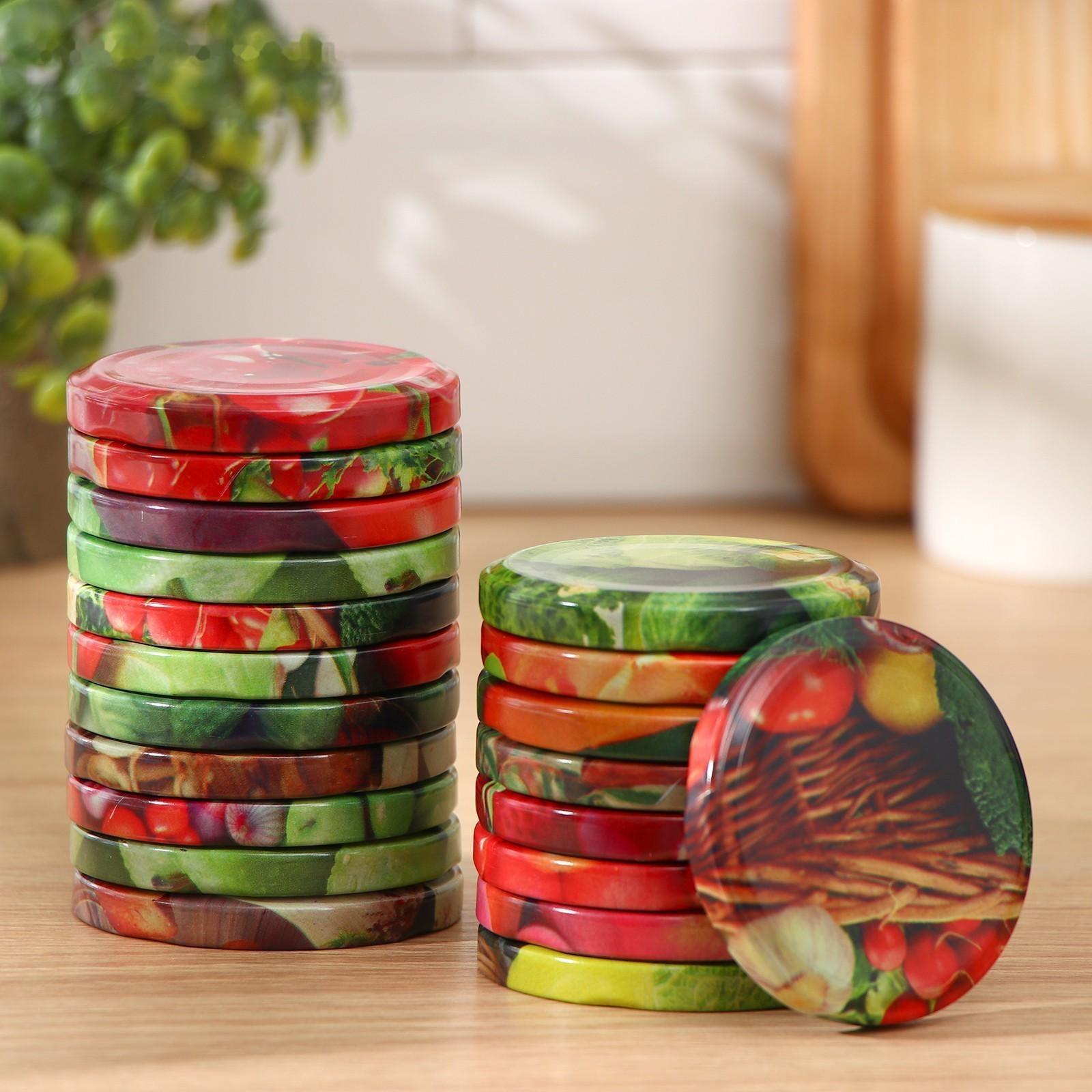 Крышка для консервирования «Элит», ТО-66 мм, винтовая, литография, лакированная / 20 шт.