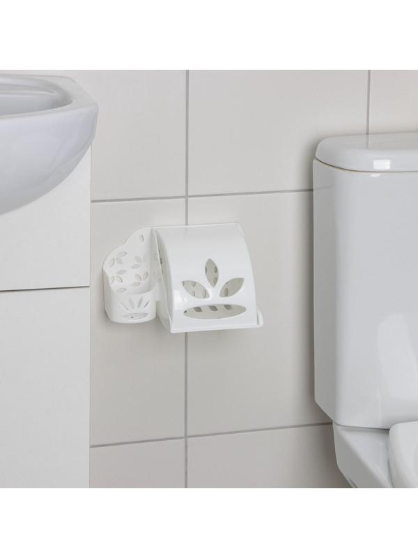 Держатель для туалетной бумаги и освежителя воздуха, цвет МИКС