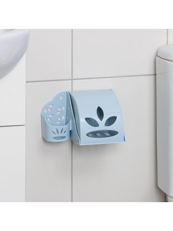 Держатель для туалетной бумаги и освежителя воздуха, цвет МИКС