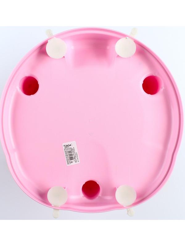 Стульчик для купания на присосках, цвет розовый