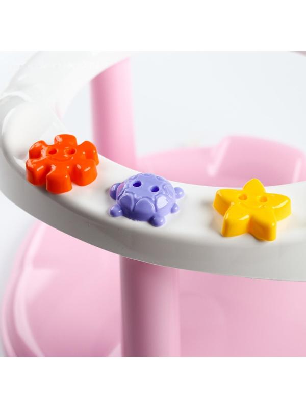 Стульчик для купания на присосках, цвет розовый