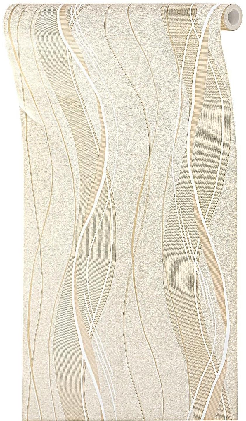 Обои бумажные Саратов Ф434-02 Импульс бежевый 0,53х10м