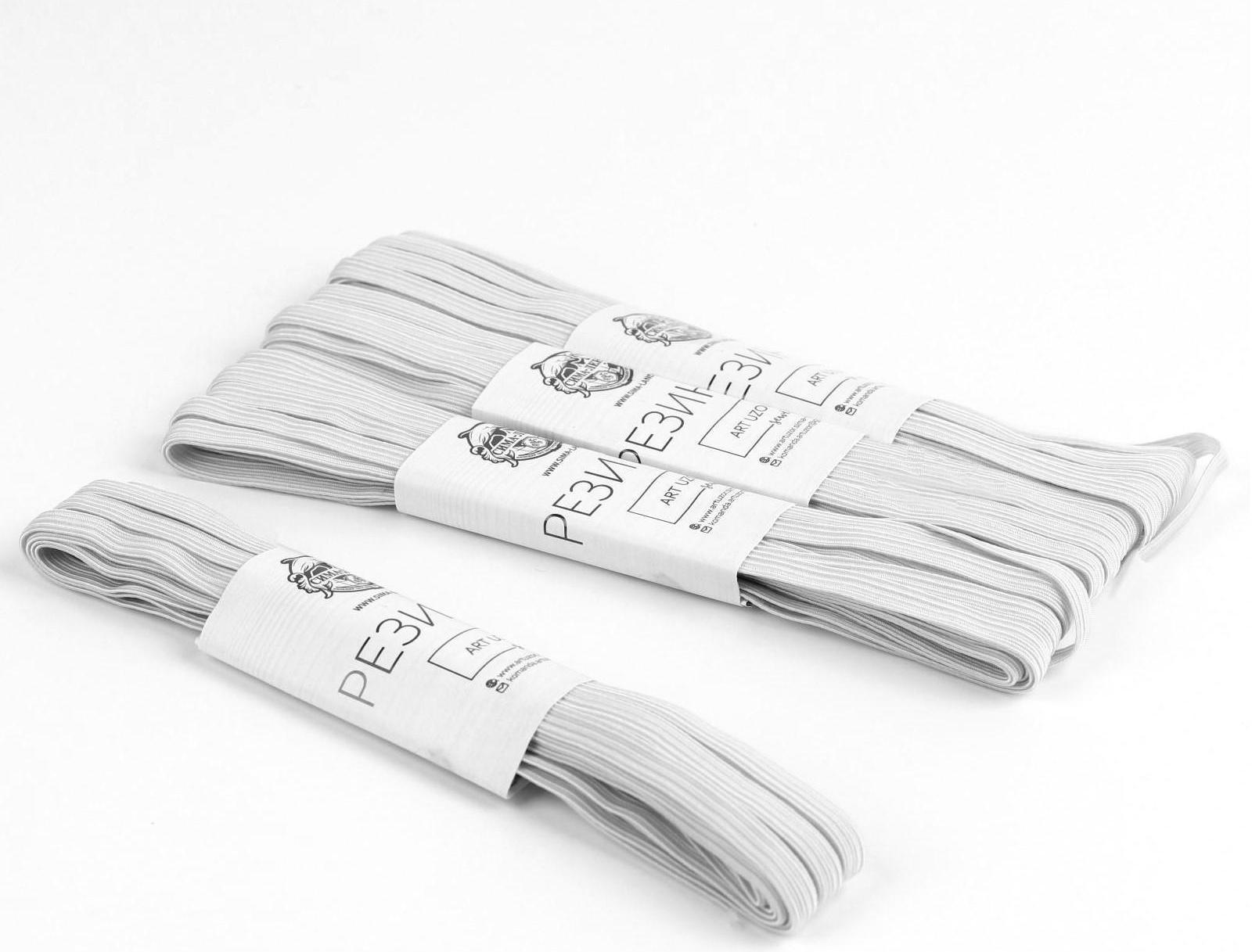 Резинки бельевые, 6 мм, 5,5 ± 0,5 м, 4 шт, цвет белый