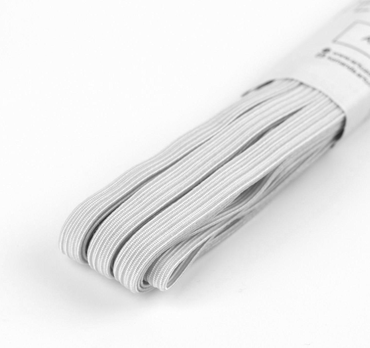 Резинки бельевые, 6 мм, 5,5 ± 0,5 м, 4 шт, цвет белый