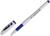 Ручка гелевая, 0.5 мм, стержень синий, корпус белый, с резиновым держаталем