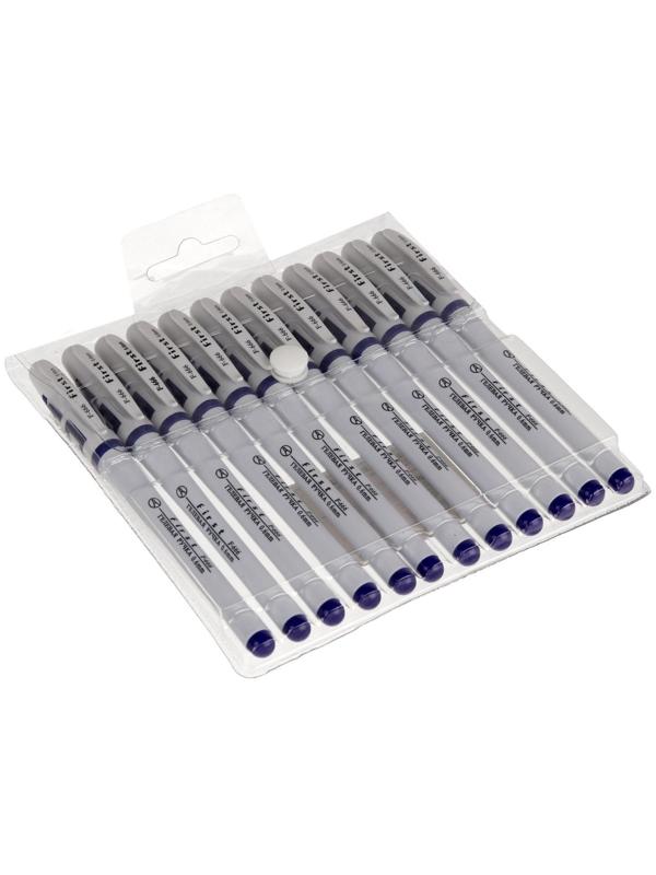 Ручка гелевая, 0.5 мм, стержень синий, корпус белый, с резиновым держаталем