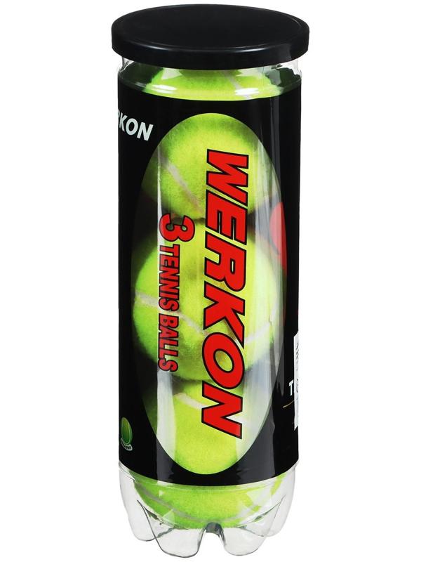 Мяч для большого тенниса WERKON 969, с давлением, набор 3 шт