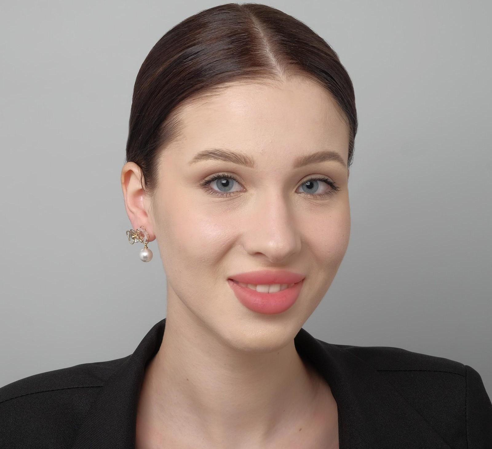 Серьги с жемчугом 