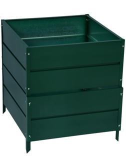 Компостер оцинкованный, 1060 л, 100 × 100 × 106 см, зелёный