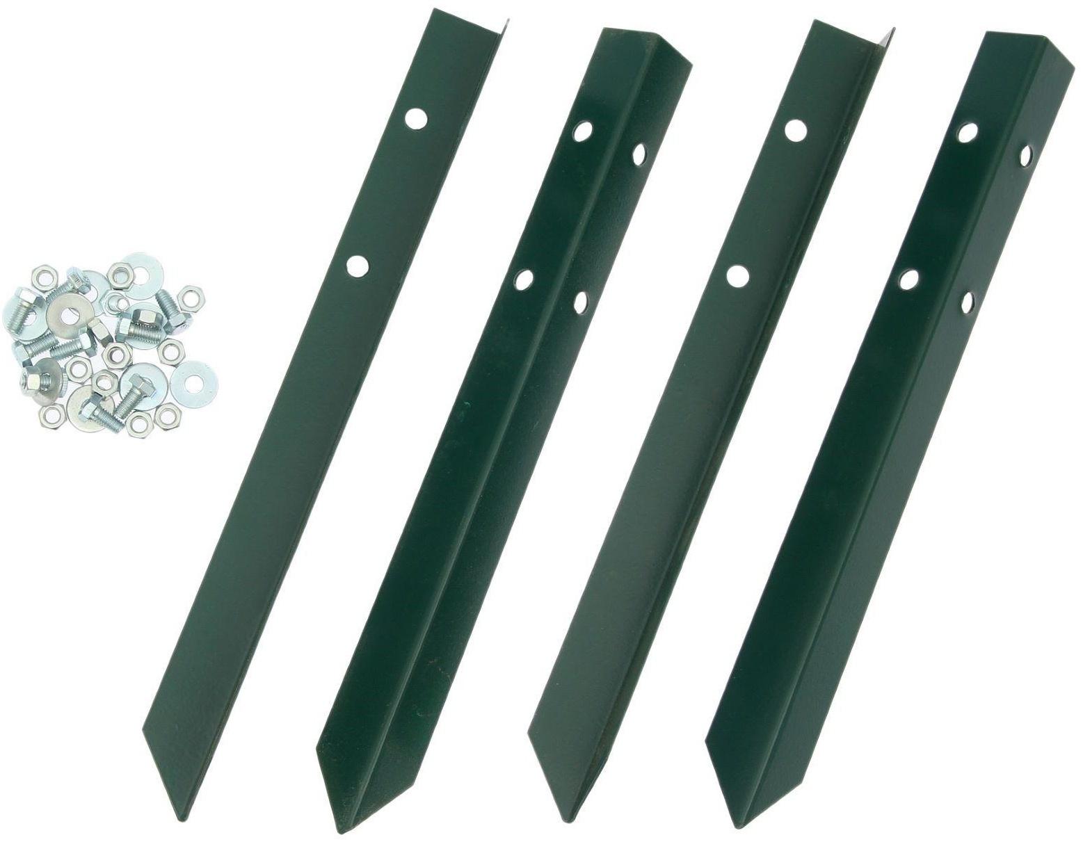 Грядка оцинкованная, 195 × 100 × 15 см, тёмно-зелёная, Greengo