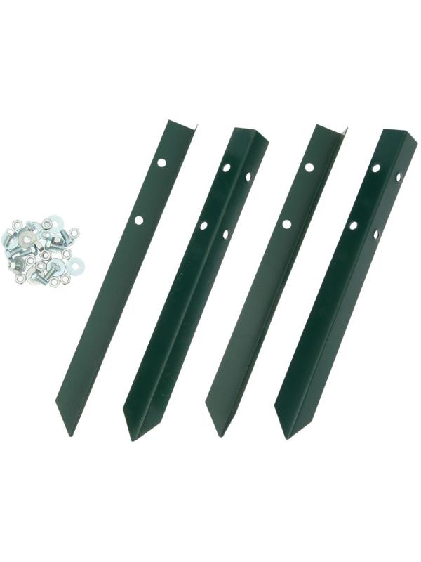 Грядка оцинкованная, 195 × 100 × 15 см, тёмно-зелёная, Greengo