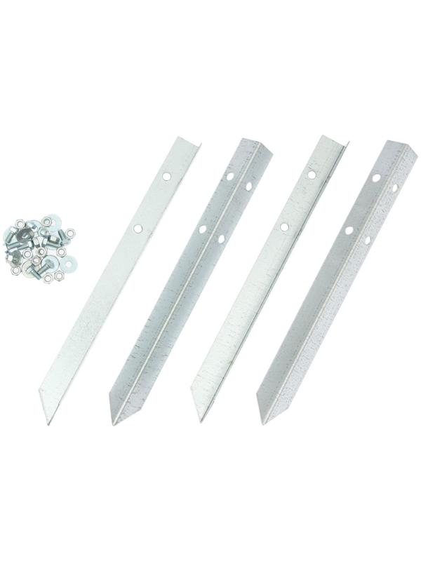 Грядка оцинкованная, 195 × 100 × 15 см, серая, Greengo