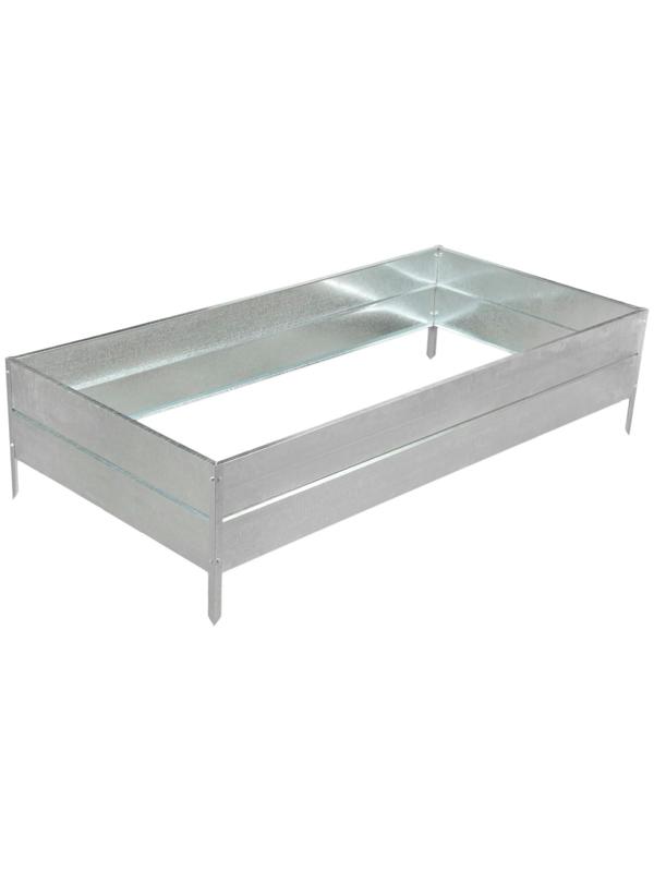 Грядка оцинкованная, 195 × 100 × 34 см, Greengo