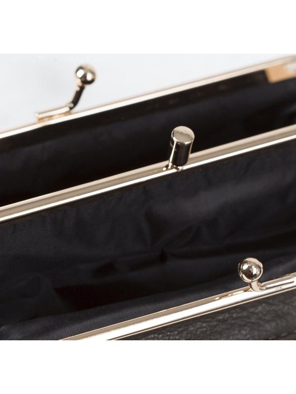 Косметичка на фермуаре, 2 отдела, наружный карман, цвет серый