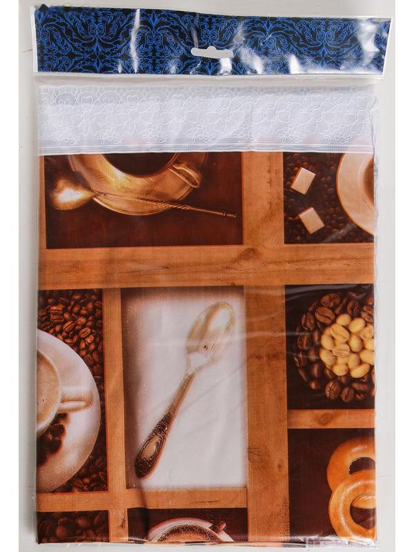 Скатерть на нетканой основе многоразовая «Кофе», 90×135 см