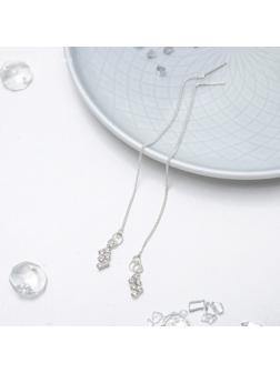 Серьги со стразами 