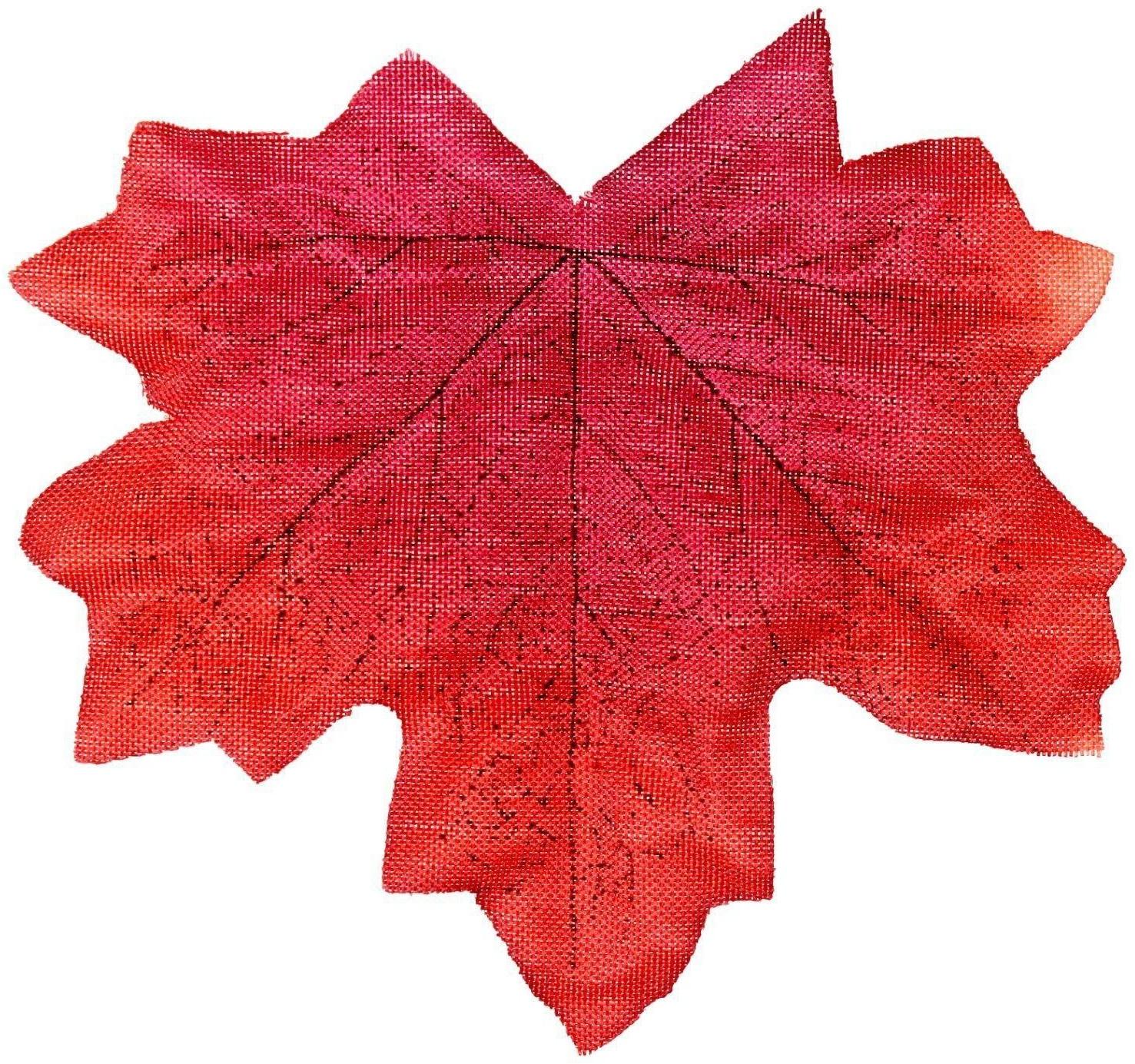 Декор «Кленовый лист», набор 50 шт, красный цвет