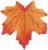 Декор «Осенний лист», набор 50 шт, оранжевый цвет
