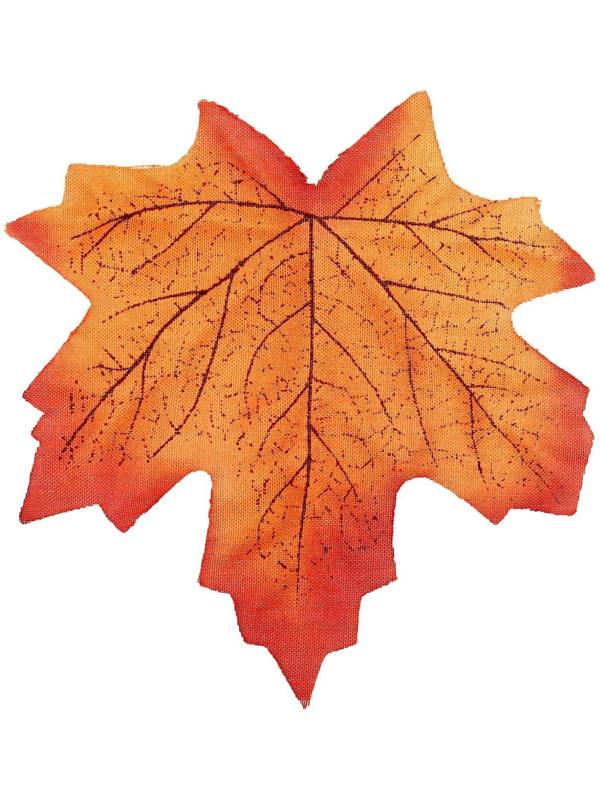 Декор «Осенний лист», набор 50 шт, оранжевый цвет