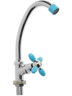 Моносмеситель Accoona A4782M, для холодной воды, синий, хром