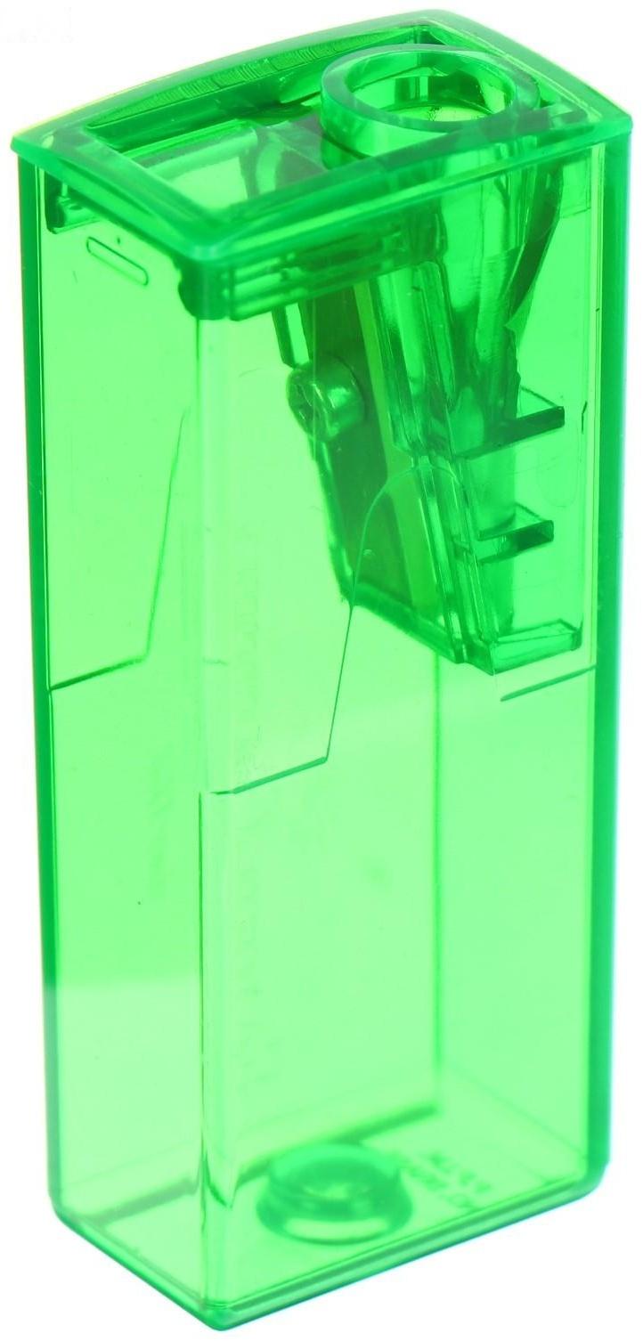 Точилка 1 отверстие с контейнером Faber-Castell 5815 микс*5 цветов, флуоресцентные цвета