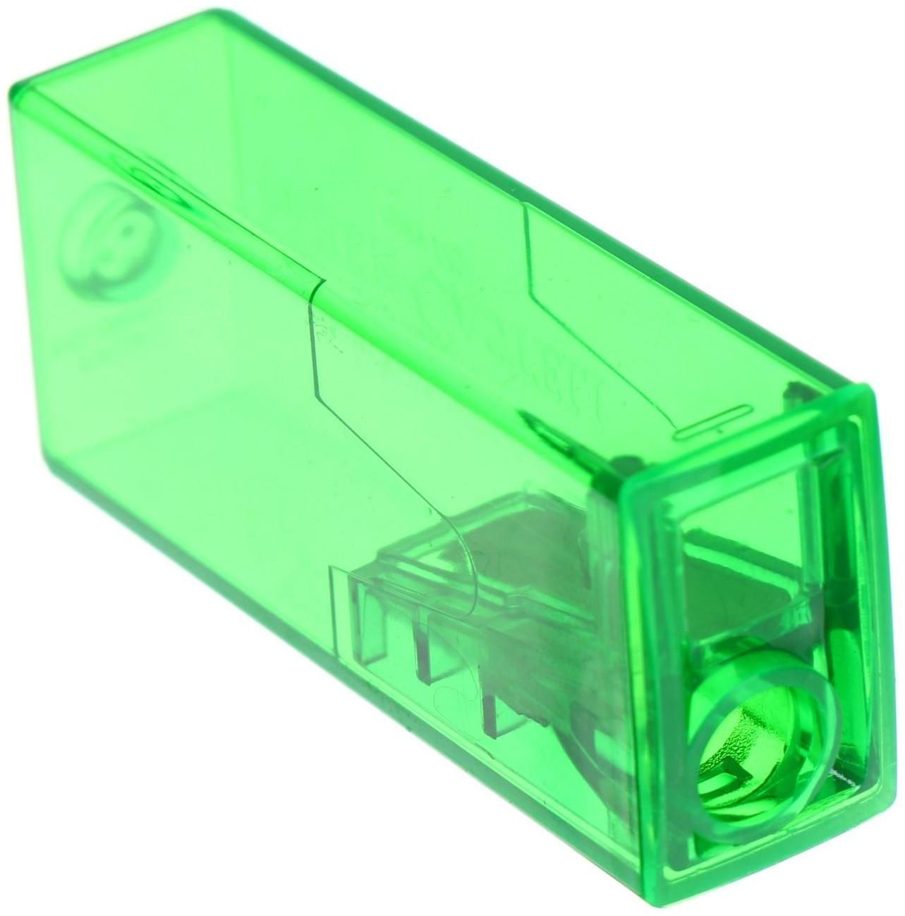 Точилка 1 отверстие с контейнером Faber-Castell 5815 микс*5 цветов, флуоресцентные цвета