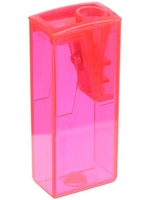 Точилка 1 отверстие с контейнером Faber-Castell 5815 микс*5 цветов, флуоресцентные цвета