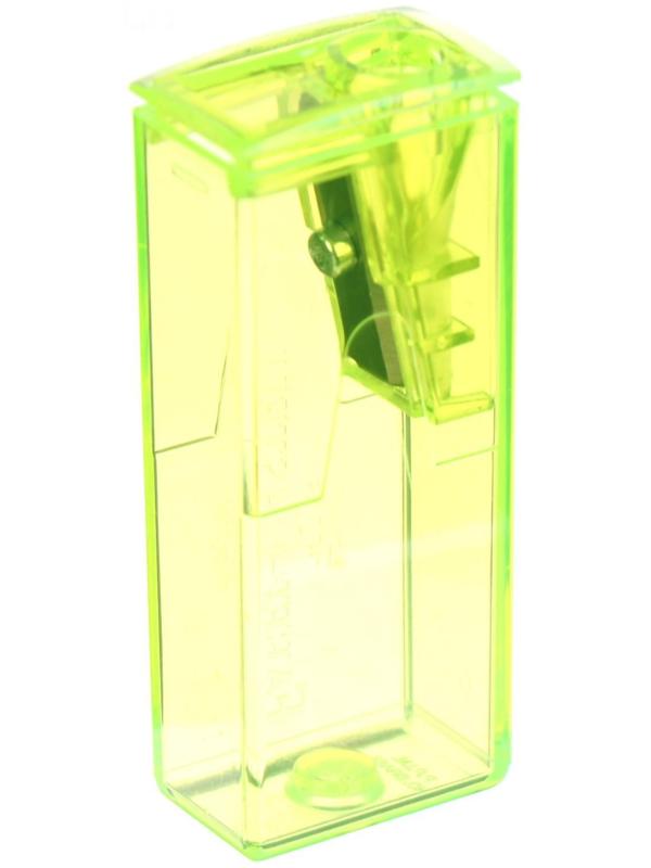 Точилка 1 отверстие с контейнером Faber-Castell 5815 микс*5 цветов, флуоресцентные цвета