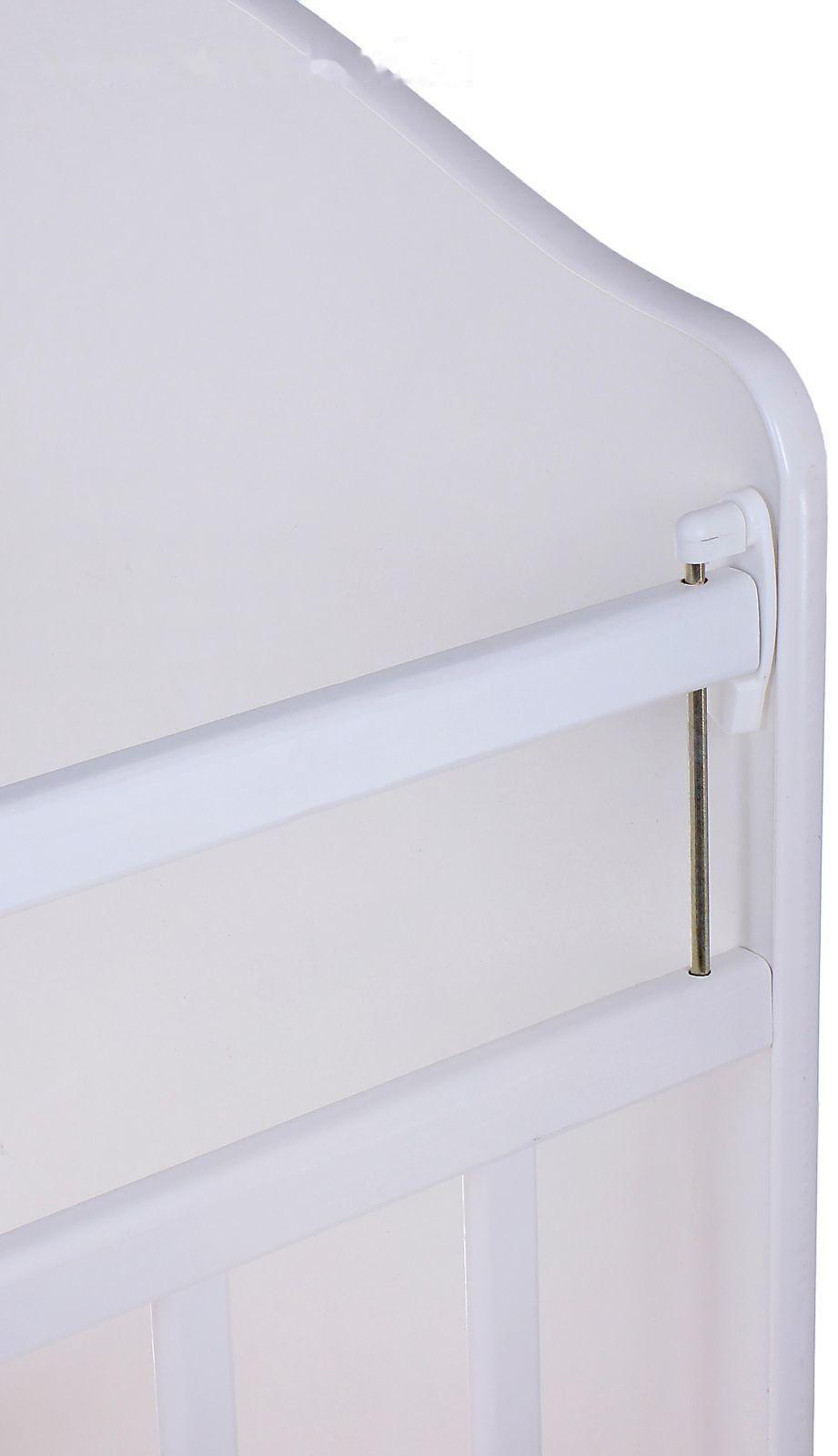 Детская кроватка «Морозко» на качалке с поперечным маятником, цвет белый