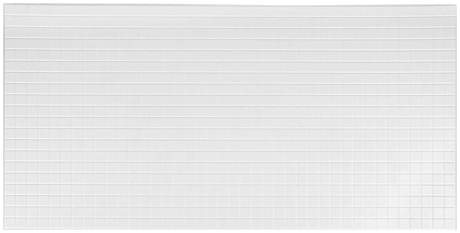 Панель ПВХ мозаика Белая 485х960