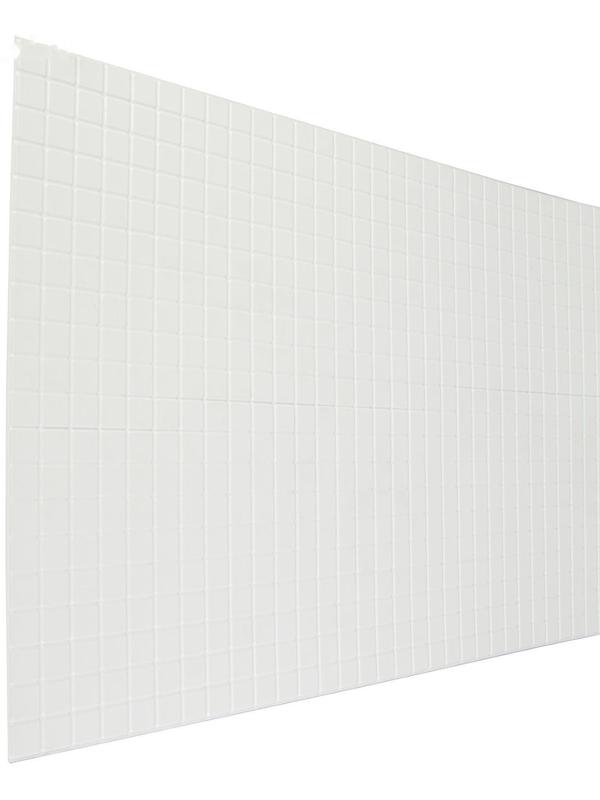 Панель ПВХ мозаика Белая 485х960