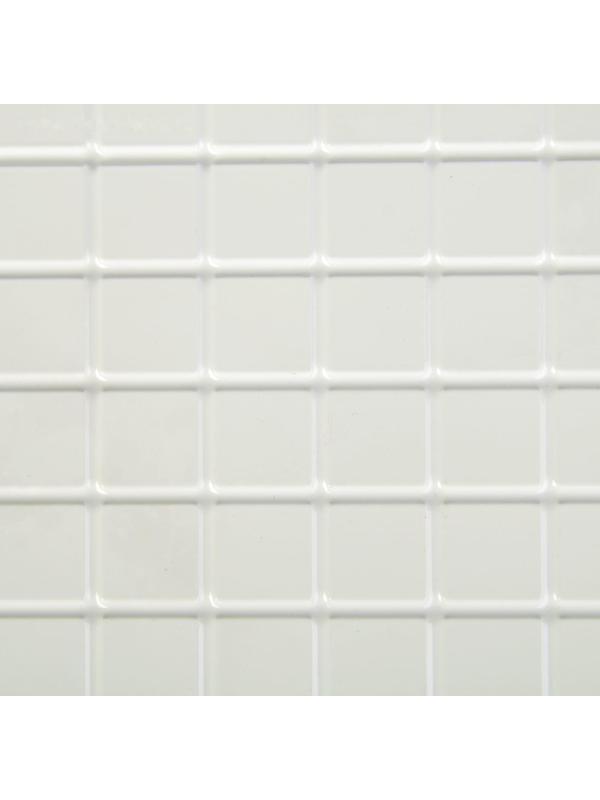 Панель ПВХ мозаика Белая 485х960