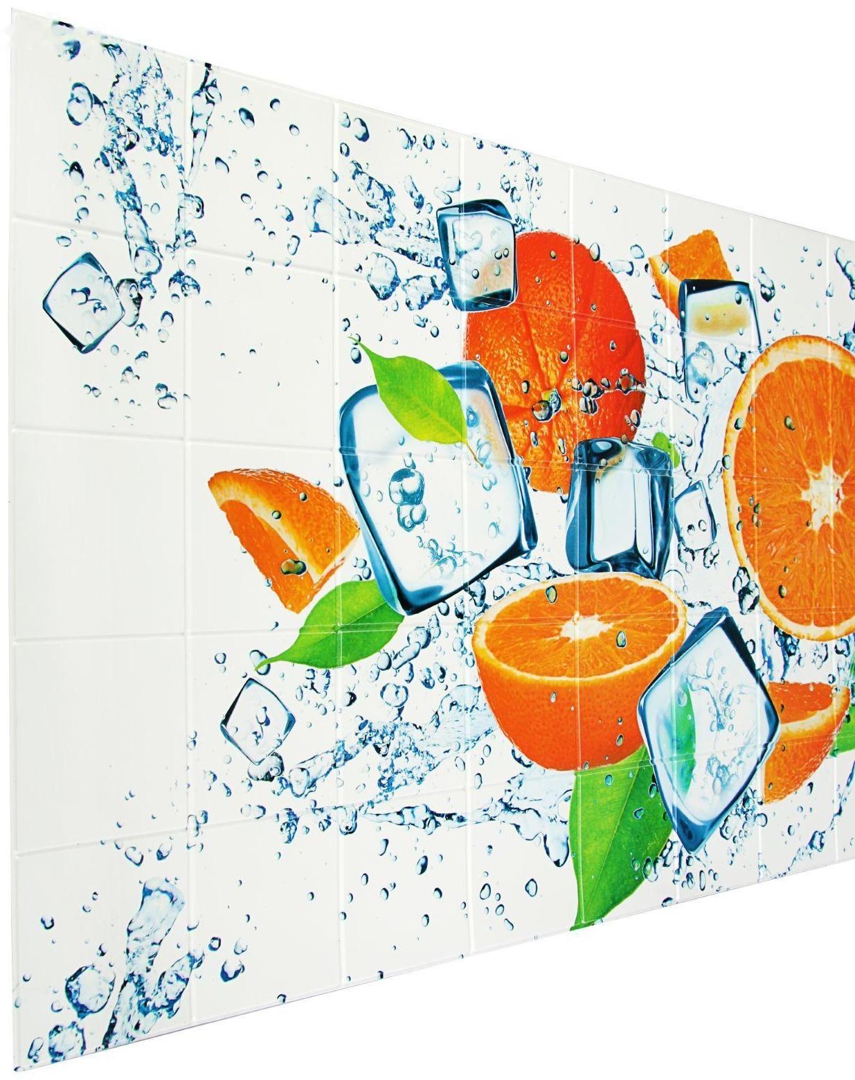 Панель ПВХ плитка Апельсин 485х960