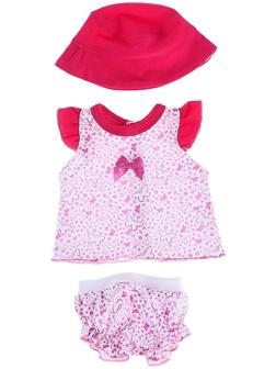 Одежда для кукол «Туника и трусики со шляпкой»