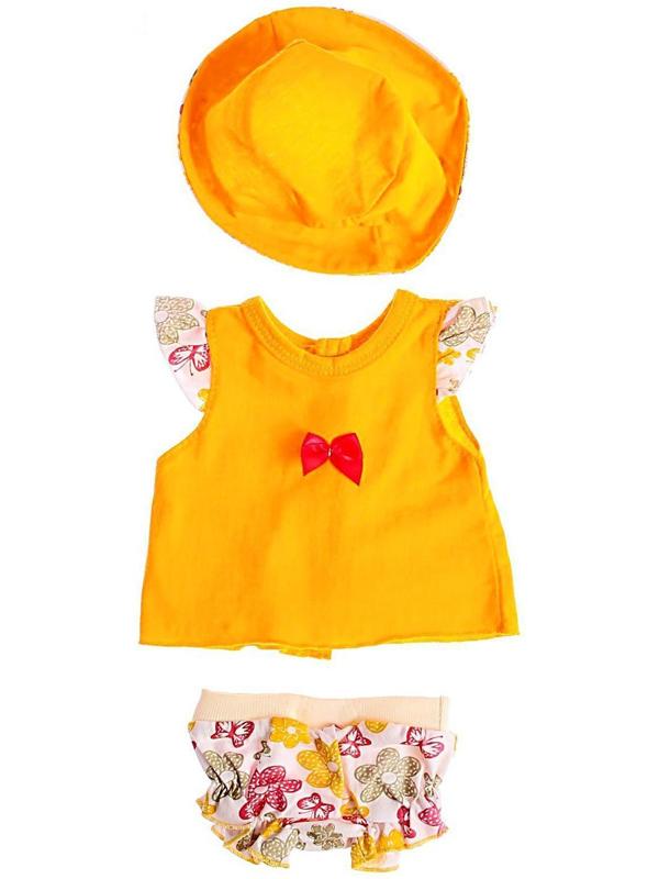 Одежда для кукол «Туника и трусики со шляпкой»