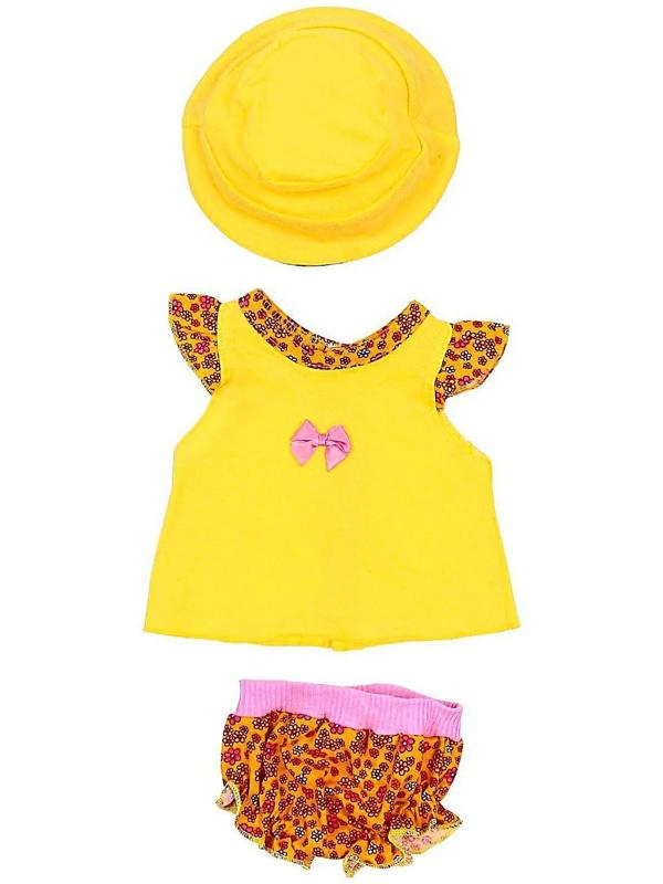 Одежда для кукол «Туника и трусики со шляпкой»