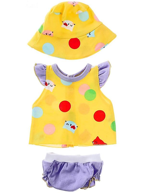 Одежда для кукол «Туника и трусики со шляпкой»
