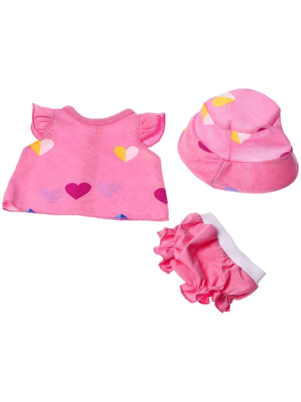 Одежда для кукол «Туника и трусики со шляпкой»