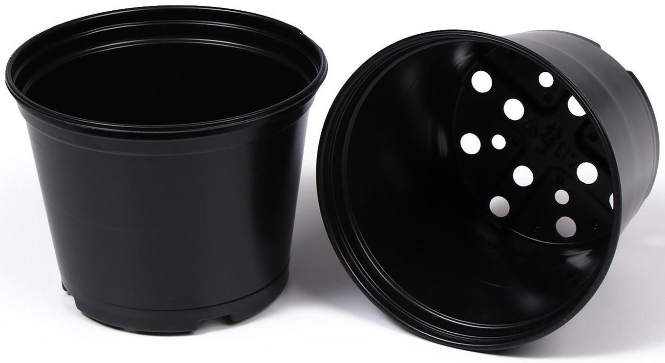 Горшки для рассады Greengo d = 11 см, h = 11 см, чёрный, 520 мл. / 75 шт.