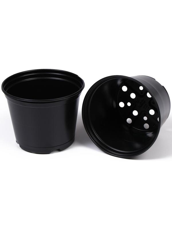 Горшки для рассады Greengo d = 11 см, h = 11 см, чёрный, 520 мл. / 75 шт.