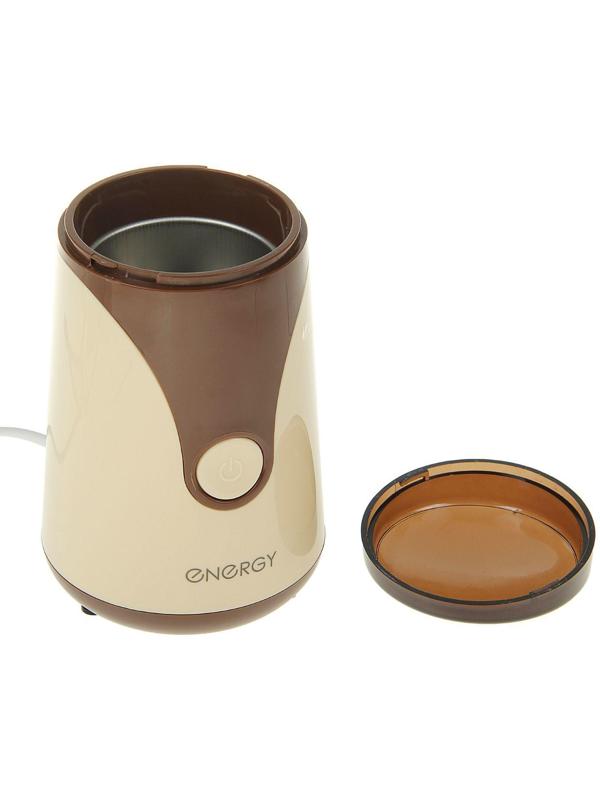 Кофемолка ENERGY EN-106, электрическая, 150 Вт, 50 г, коричневая