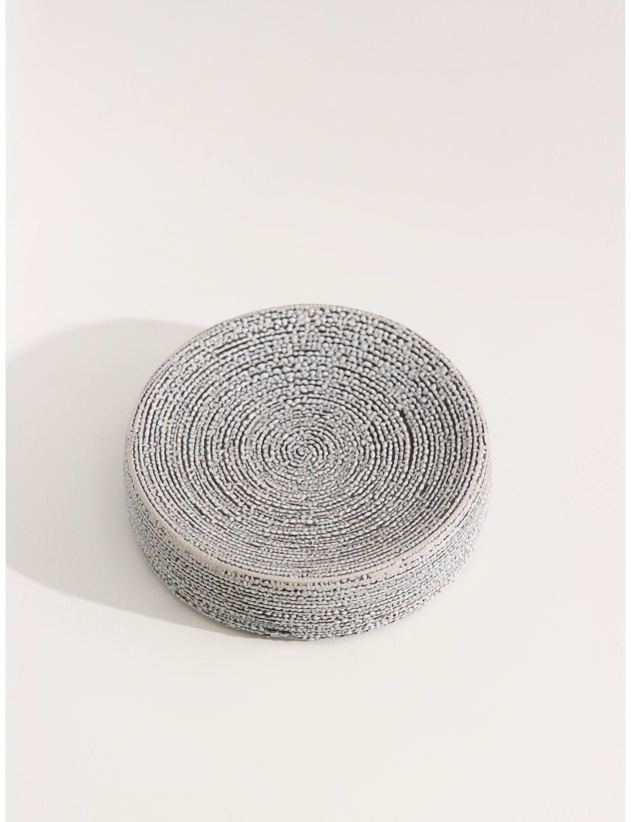 Набор аксессуаров для ванной комнаты Доляна «Камень», 4 предмета (дозатор 300 мл, мыльница, 2 стакана), цвет серый