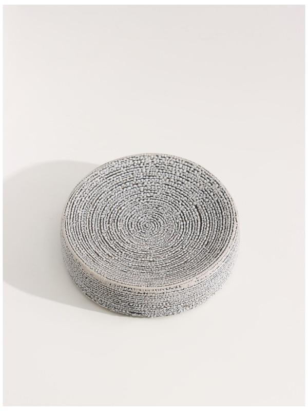 Набор аксессуаров для ванной комнаты Доляна «Камень», 4 предмета (дозатор 300 мл, мыльница, 2 стакана), цвет серый