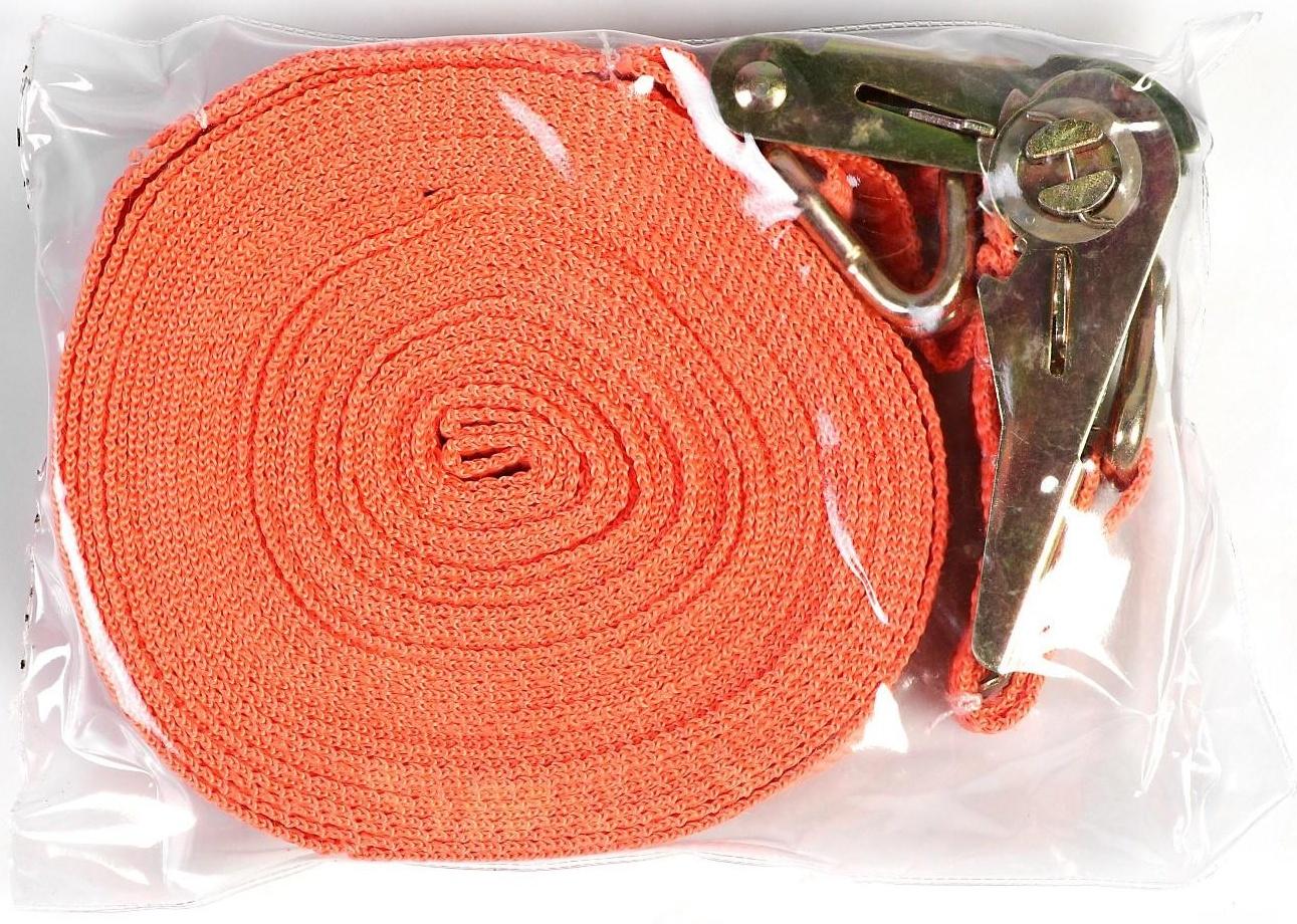 Стяжка груза с механизмом 110 мм, ширина ленты 25 мм, нагрузка 400/800 кг, длина 10 м